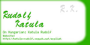 rudolf katula business card